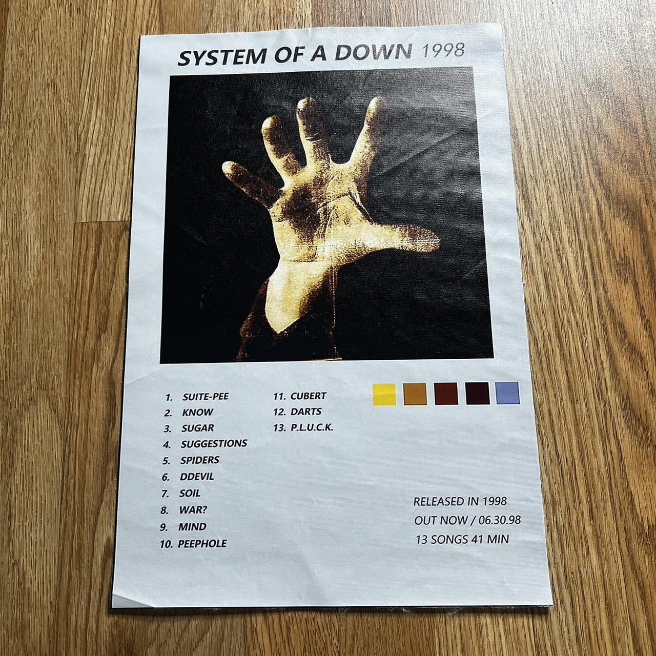 System of a Down 1998 poster #systemofadown1998... - Depop
