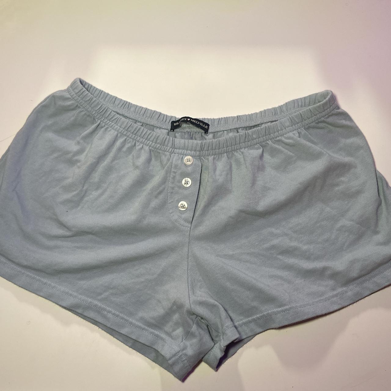 Brandy Melville Women's Blue Shorts | Depop