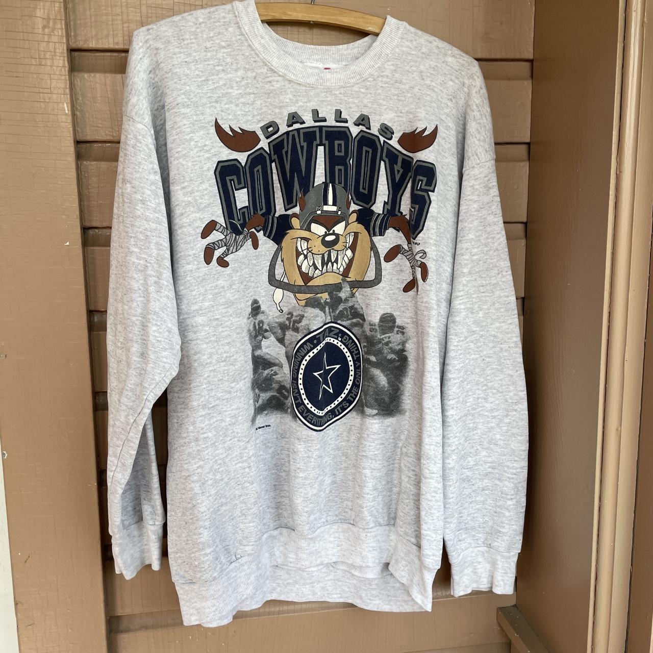 Men's Vintage Dallas Cowboys Sweatshirt Size - Depop