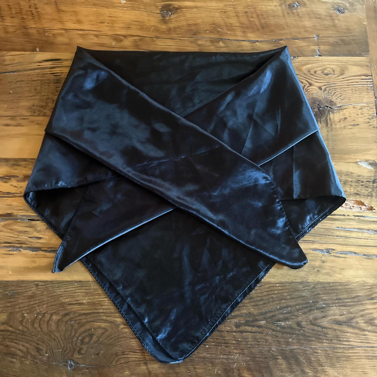 Black satin scarf top #amazon 🎀 - Depop