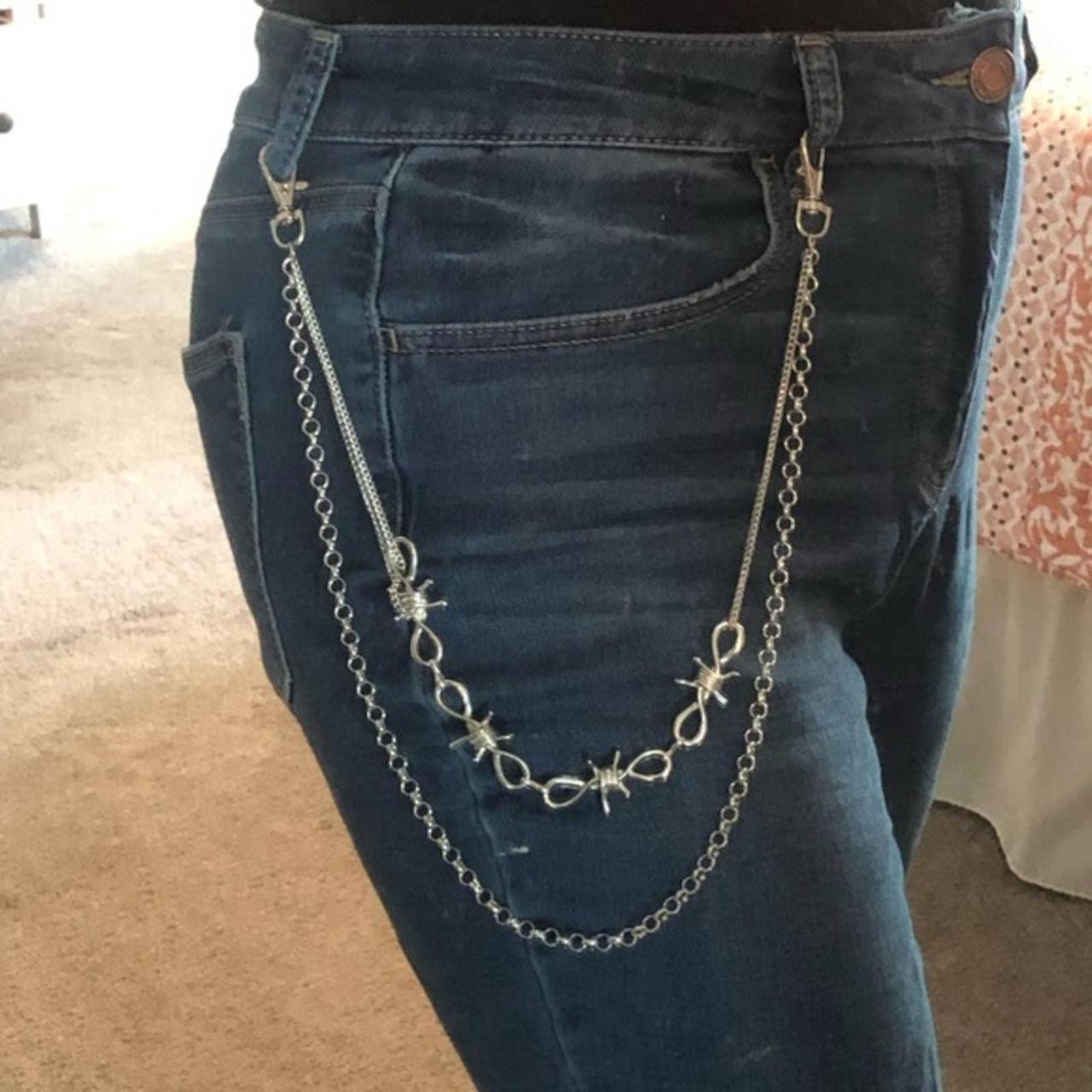 Barbed wire clearance jean chain