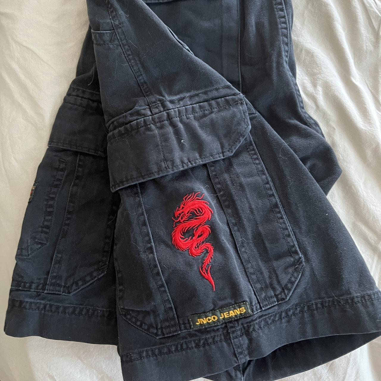 Jnco Jean Jorts With Snake No Exact Sizing But Depop