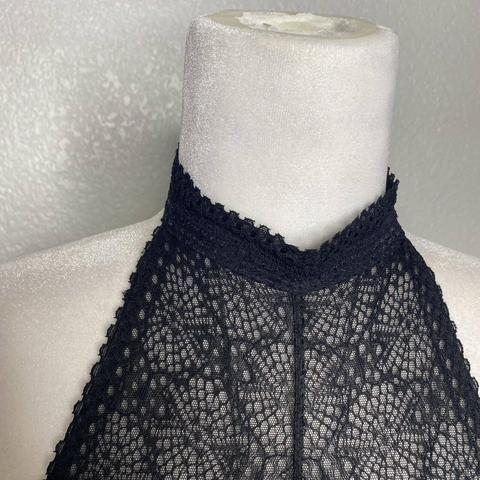 Victoria's Secret Underwire Black Lace Halter - Depop