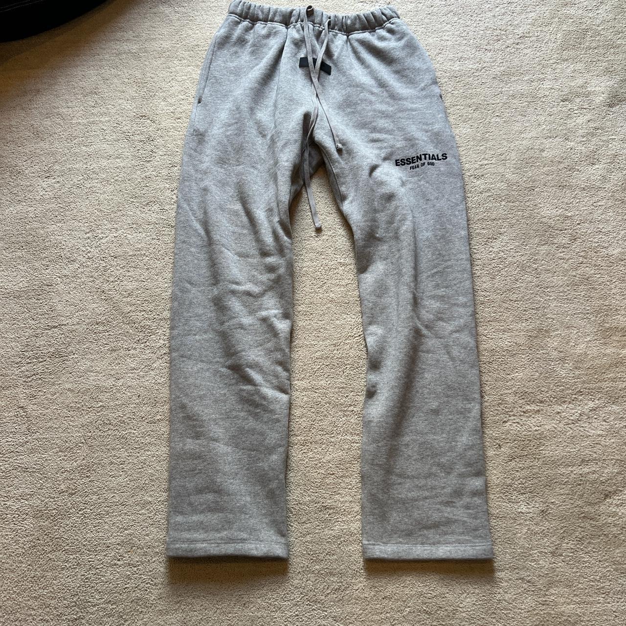 essential uncuffed sweatpants size medium worn... - Depop