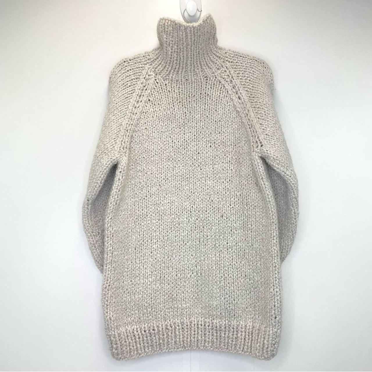 Vintage Turtleneck Sweater Large Handmade Thick... - Depop