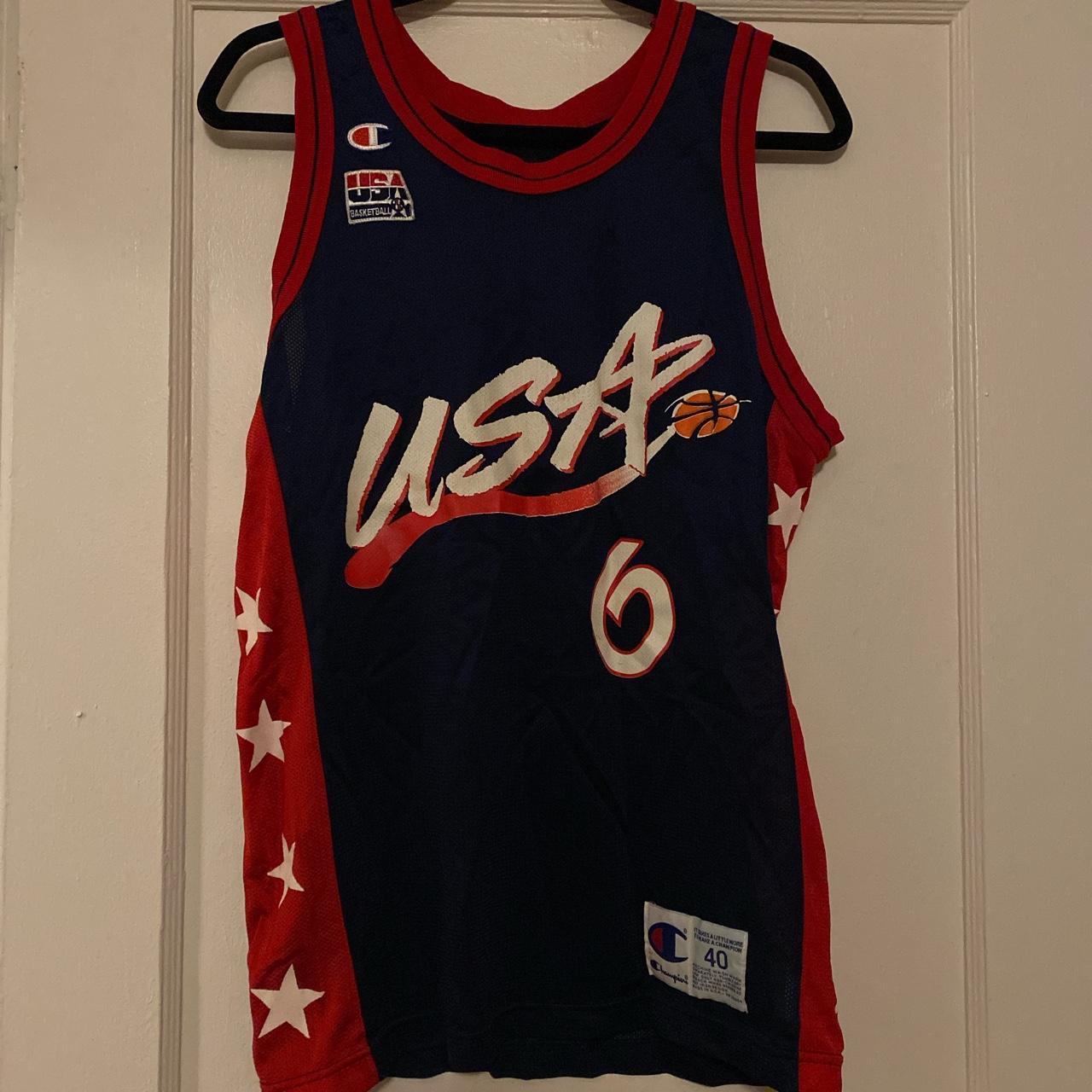 Vintage Champion Team USA Penny Hardaway Jersey