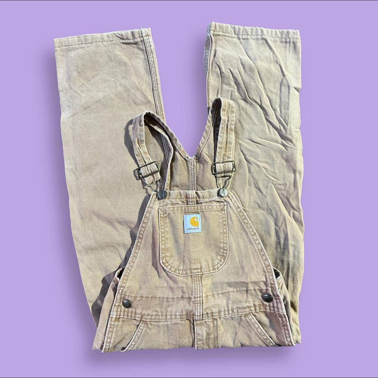 Carhartt Tan Dungareesoveralls Depop