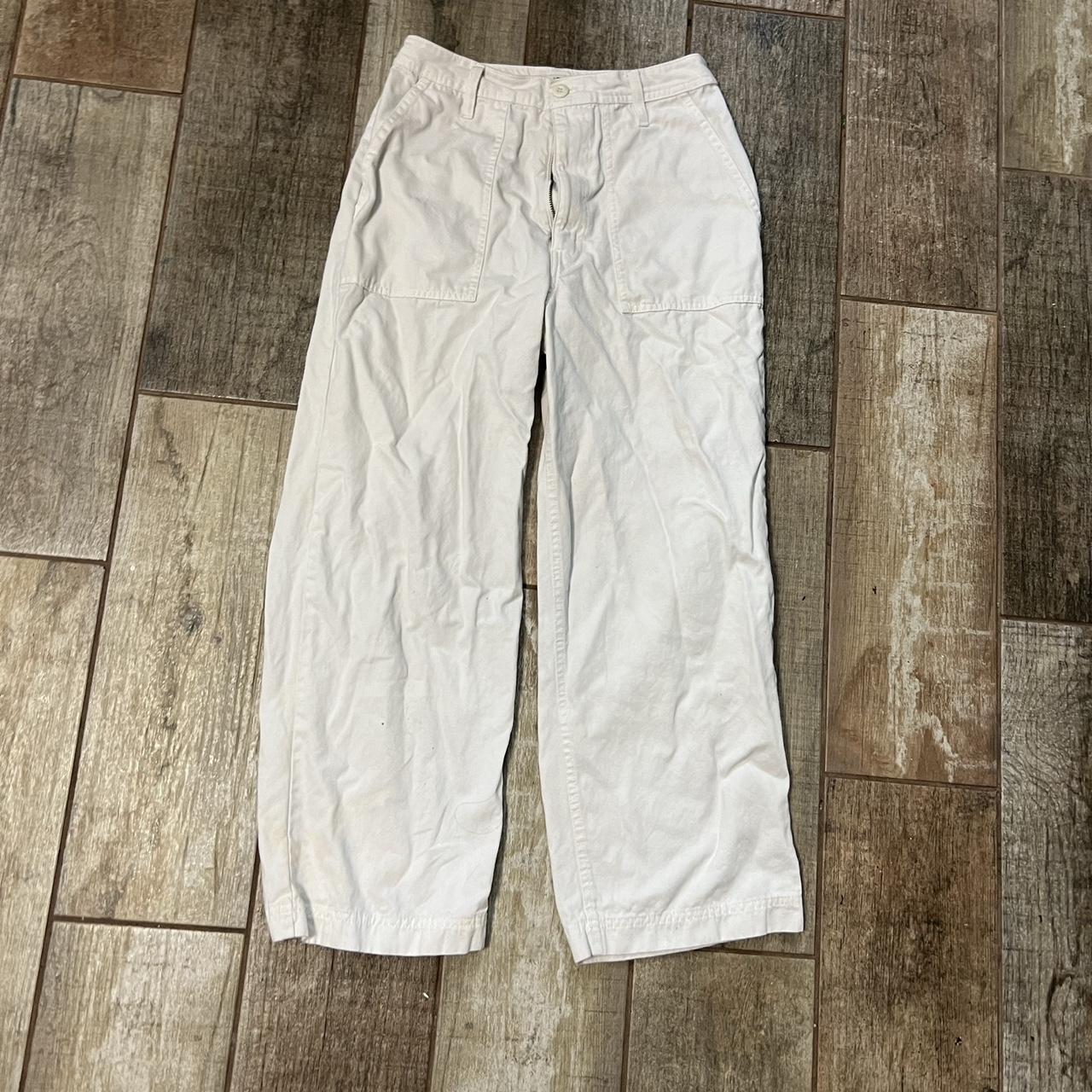 Vans Women's White Trousers | Depop