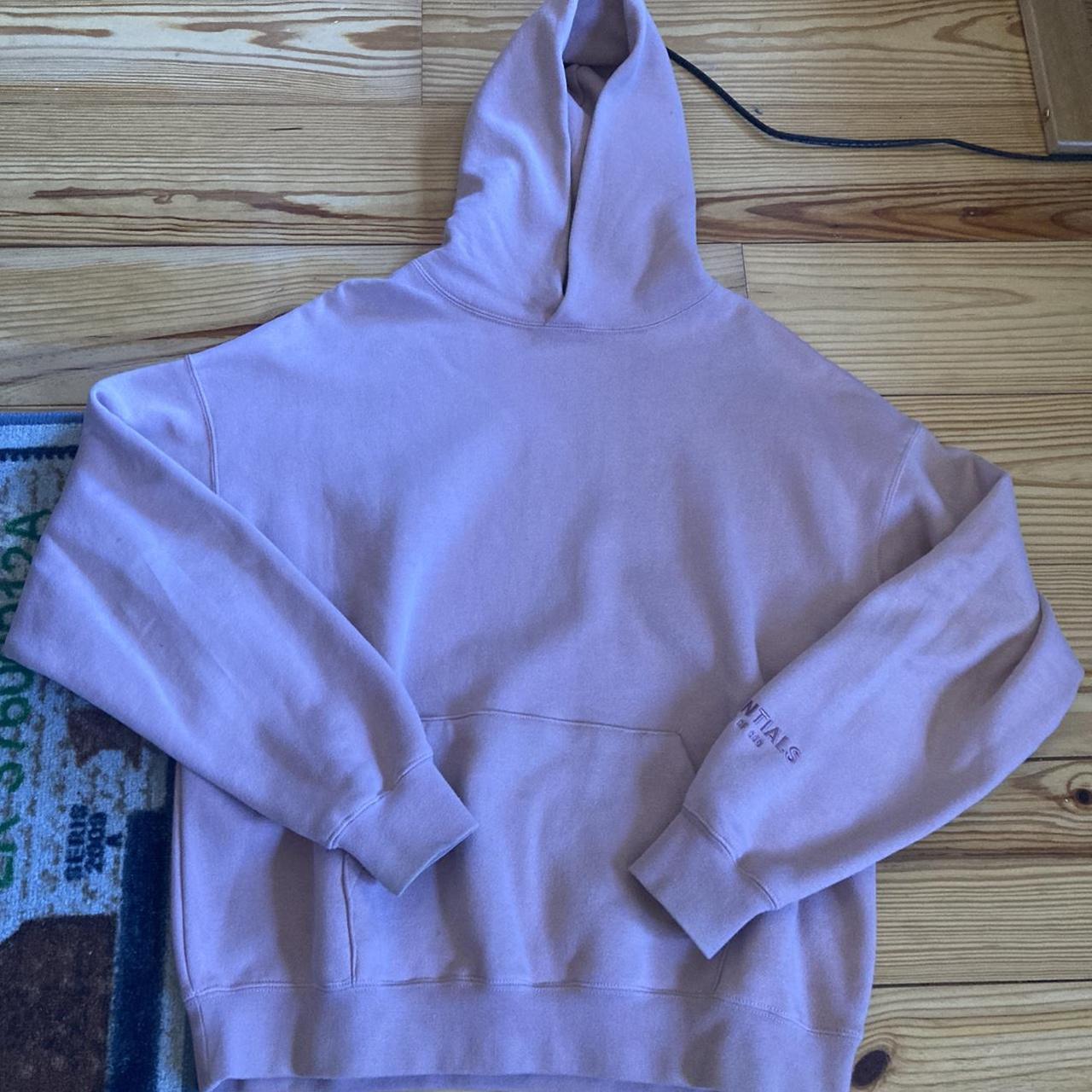 Fear of God Men's Pink Hoodie Depop