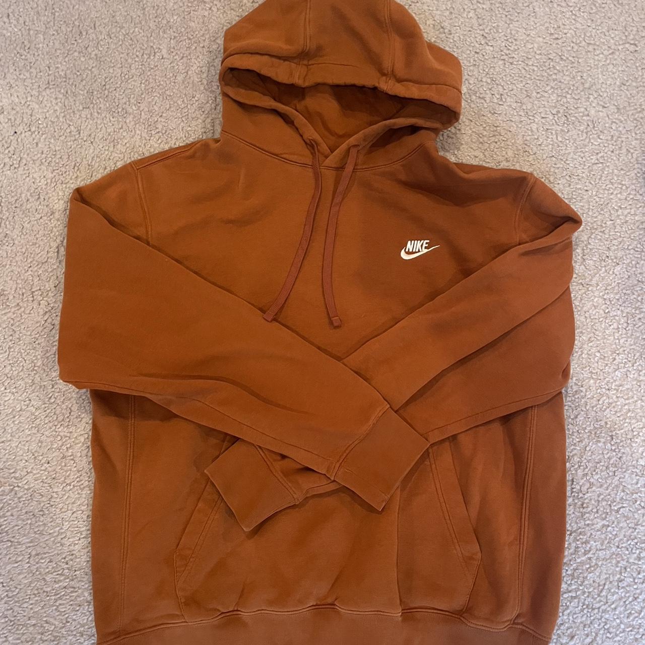 rust colored hoodie