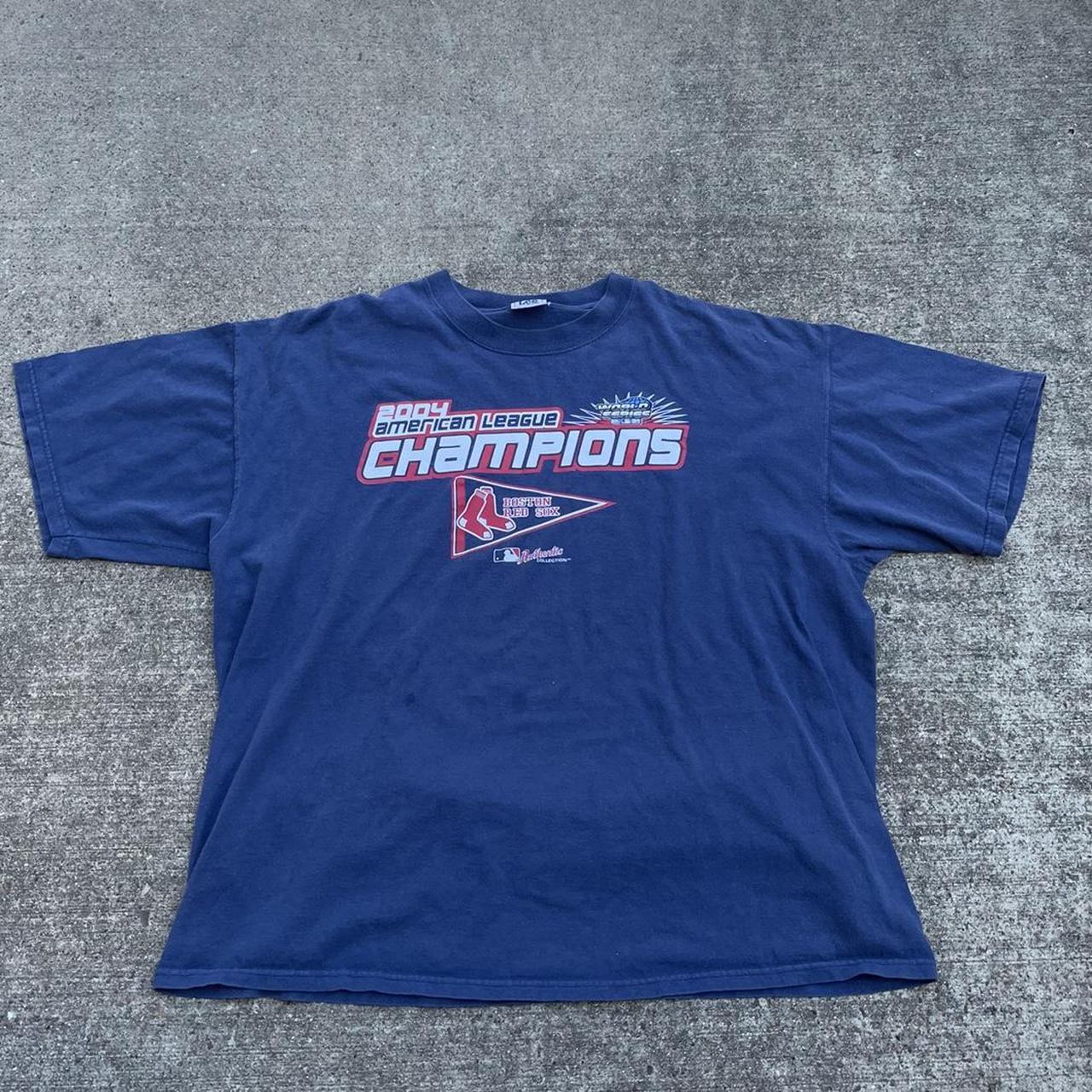 NEW VTG Lee Sports Boston Red Sox 2004 World Series Shirt Champs