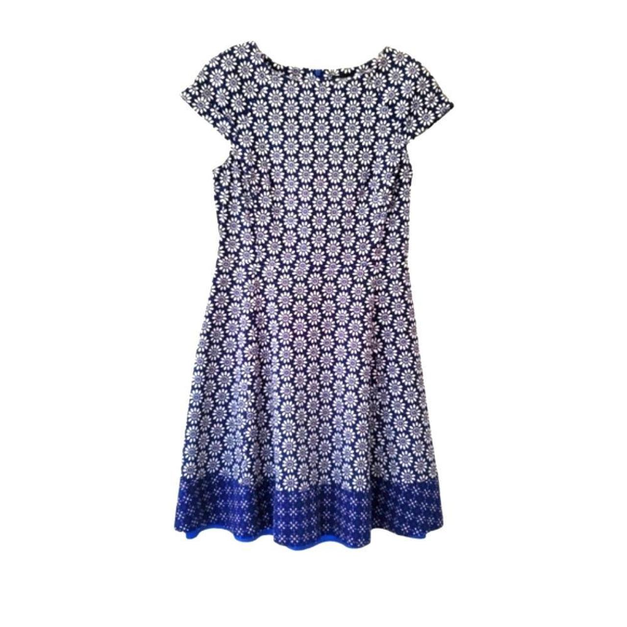 Oasis navy spot on sale dress