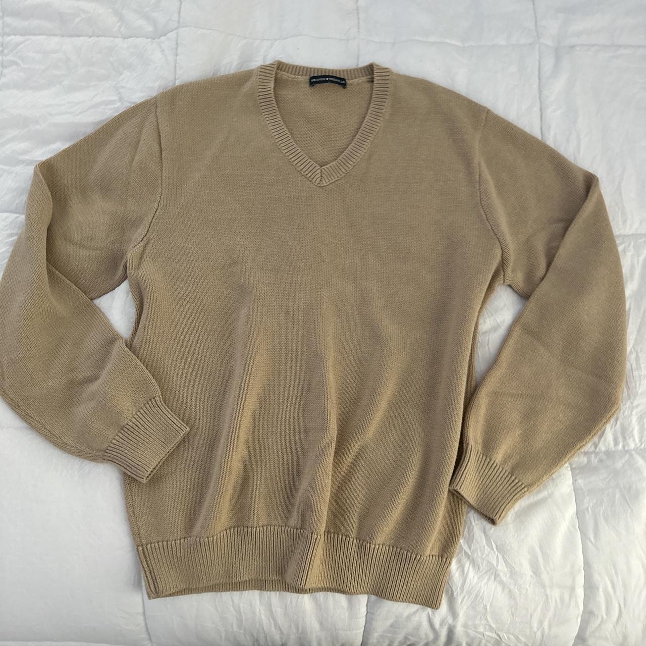 Cute light brown brandy Melville sweater (size: M)... - Depop