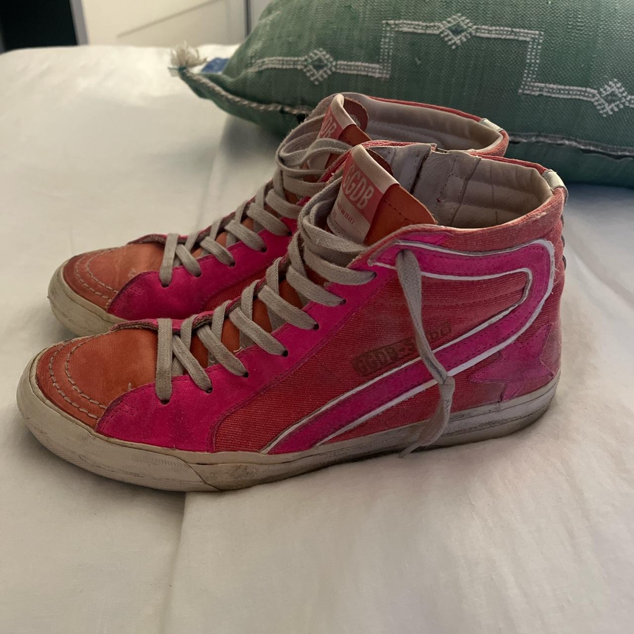 Golden goose highlighter pink 2024 slide