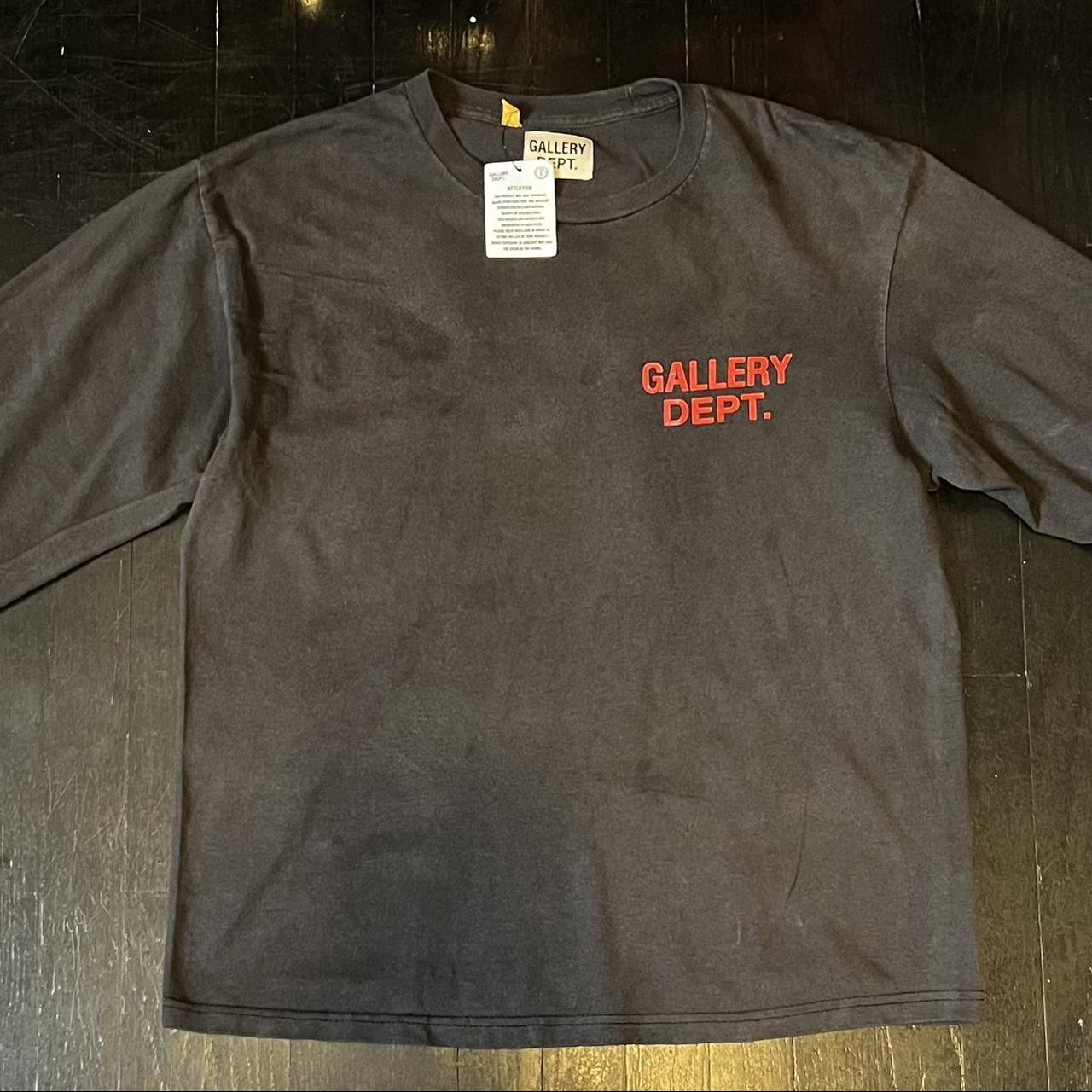 Black Washed Gallery Dept. Souvenir L/S T-Shirt... - Depop