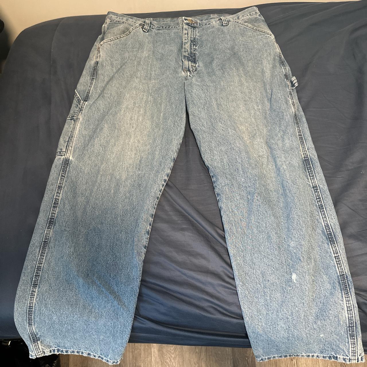 BRAVEST STUDIOS BLUE LV CARPENTER PANTS Size 32 but - Depop