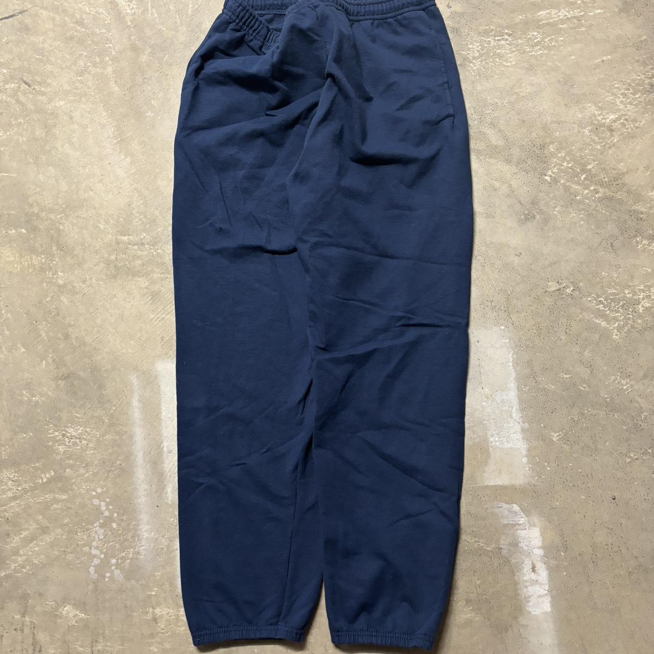 Navy blue sweatpants fruit of the loom - Depop