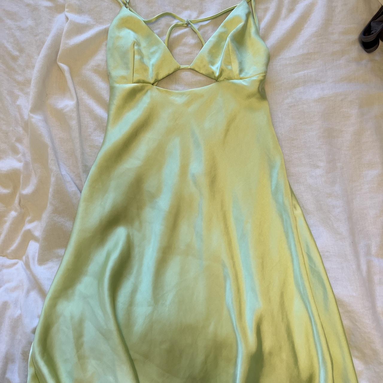 Zara Lime Green Dress Super adorable and fun for... - Depop