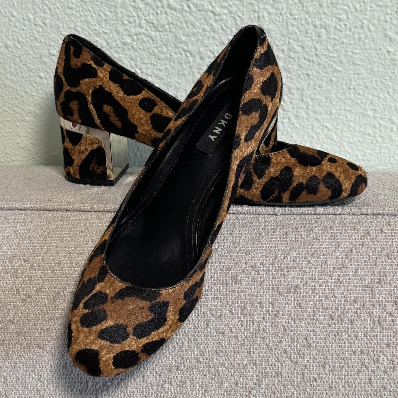 Leopard print hotsell block heels topshop