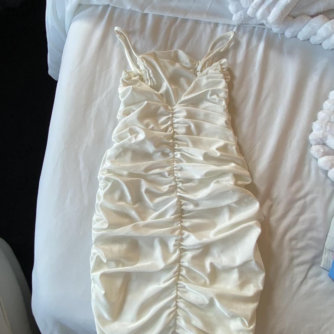 tiger mist ruched dress