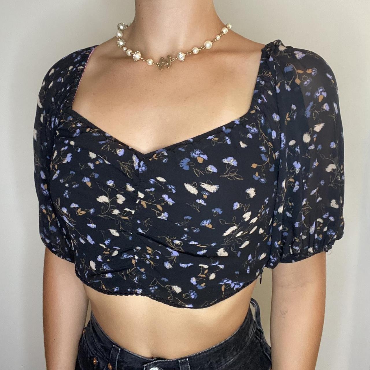 BA&SH Topaz Crop Top Black buy Medium