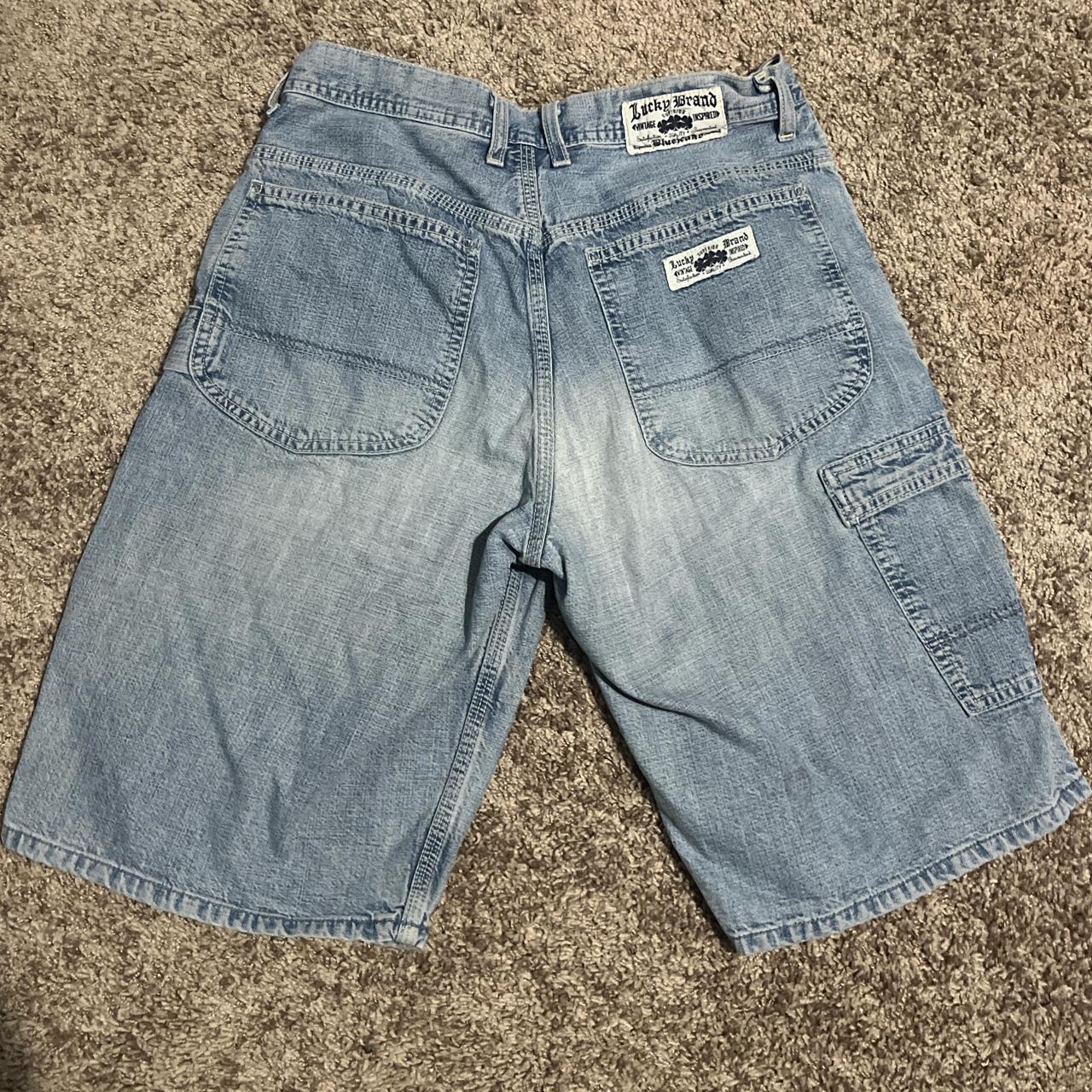 Vintage Lucky Brand Light Wash Jorts, one small... - Depop