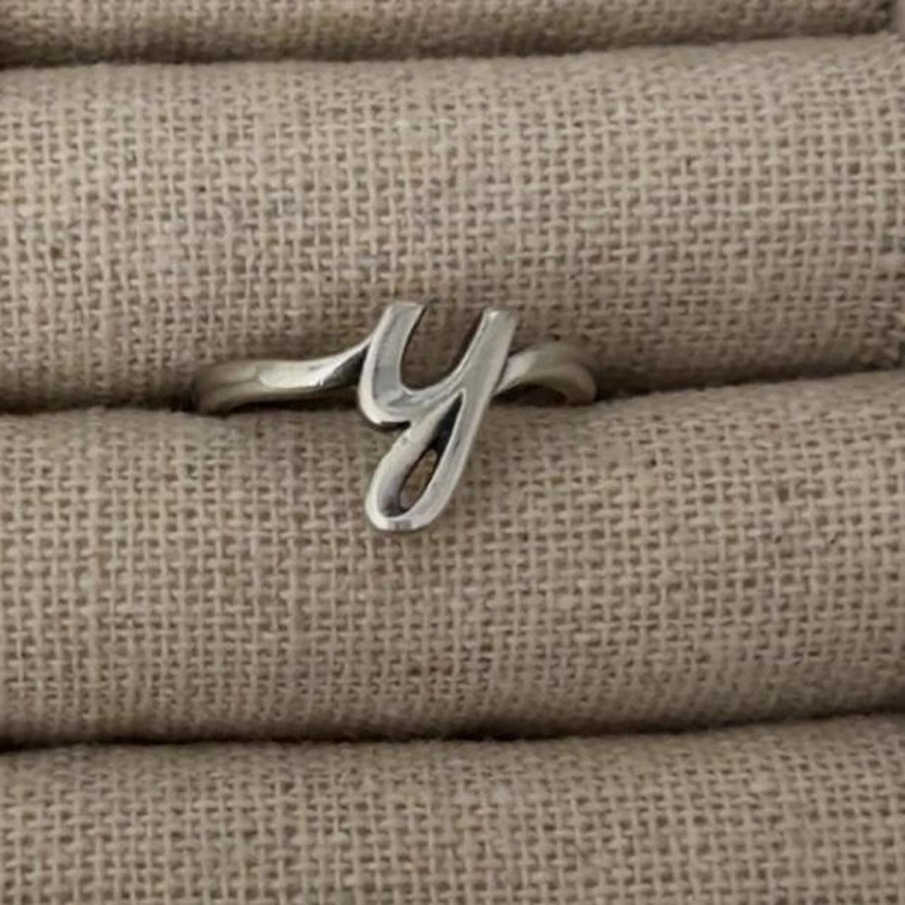 James Avery Women's Ring - Silver – Script Initia… - image 1