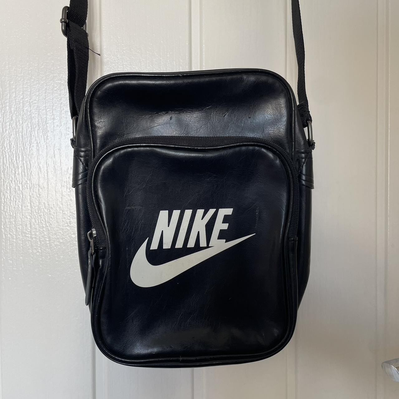 Leather nike man bag hotsell