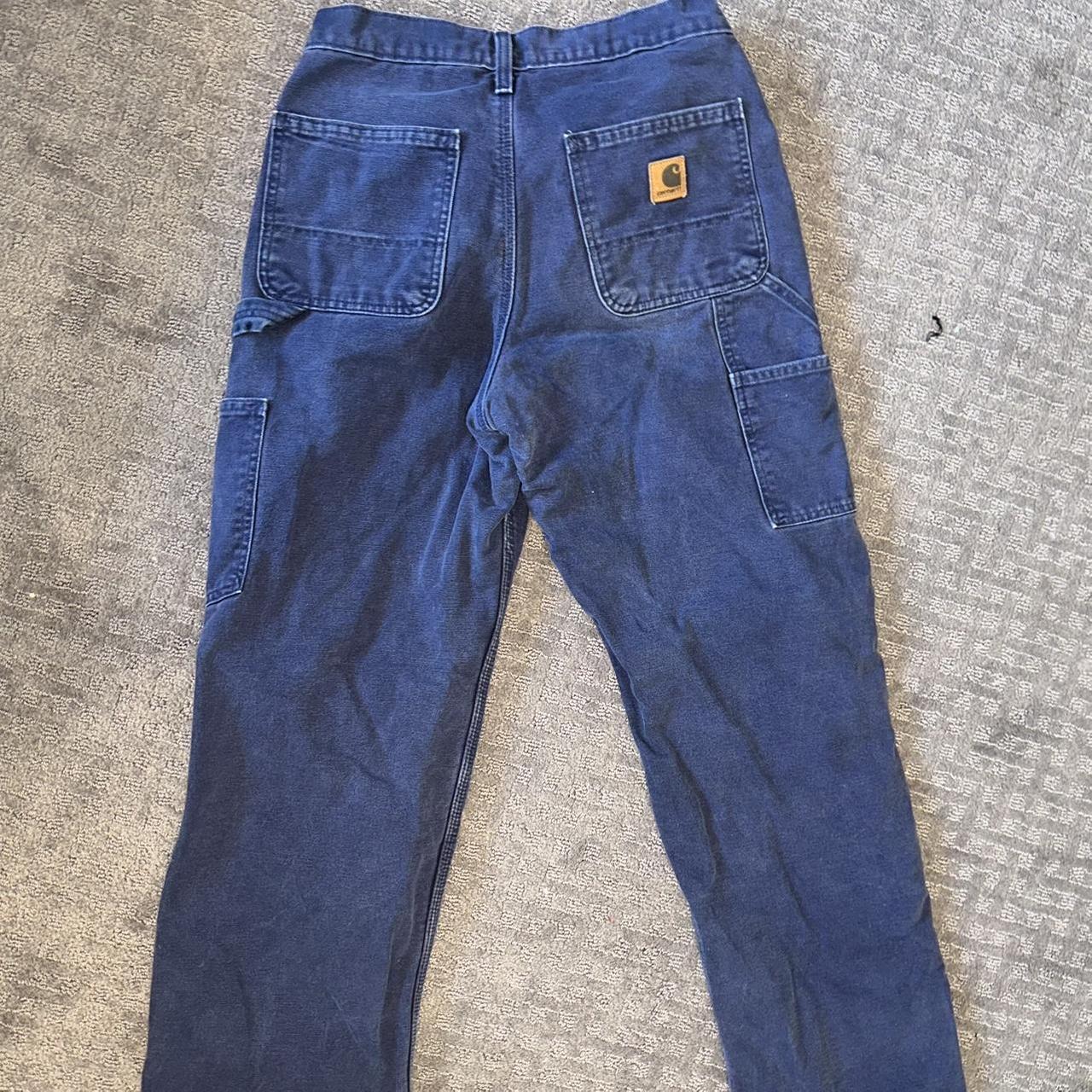 Carhartt flannel lined cargo pants 29 x 32 *... Depop