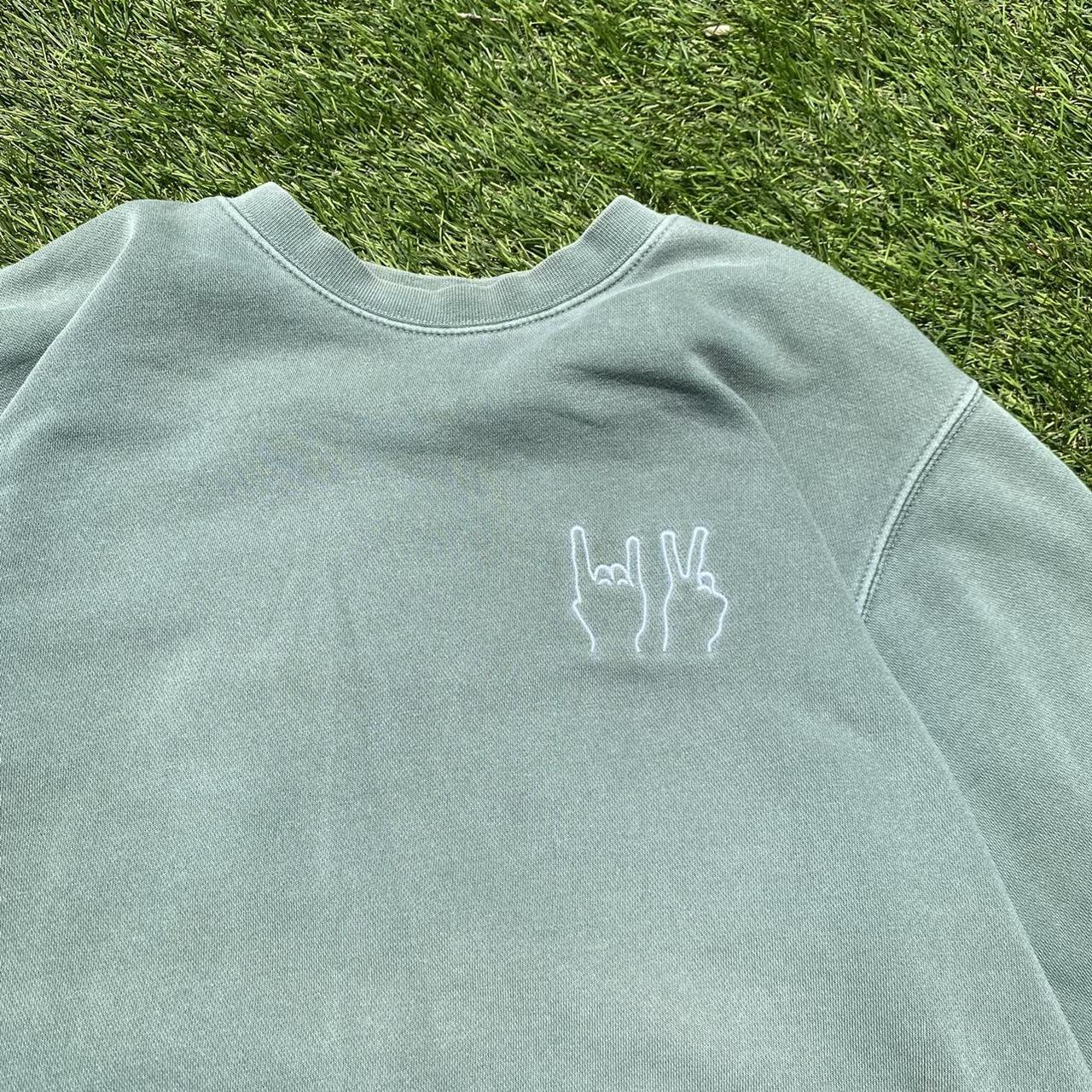 Dolan Twins mint green crewneck sweat shirt sweater