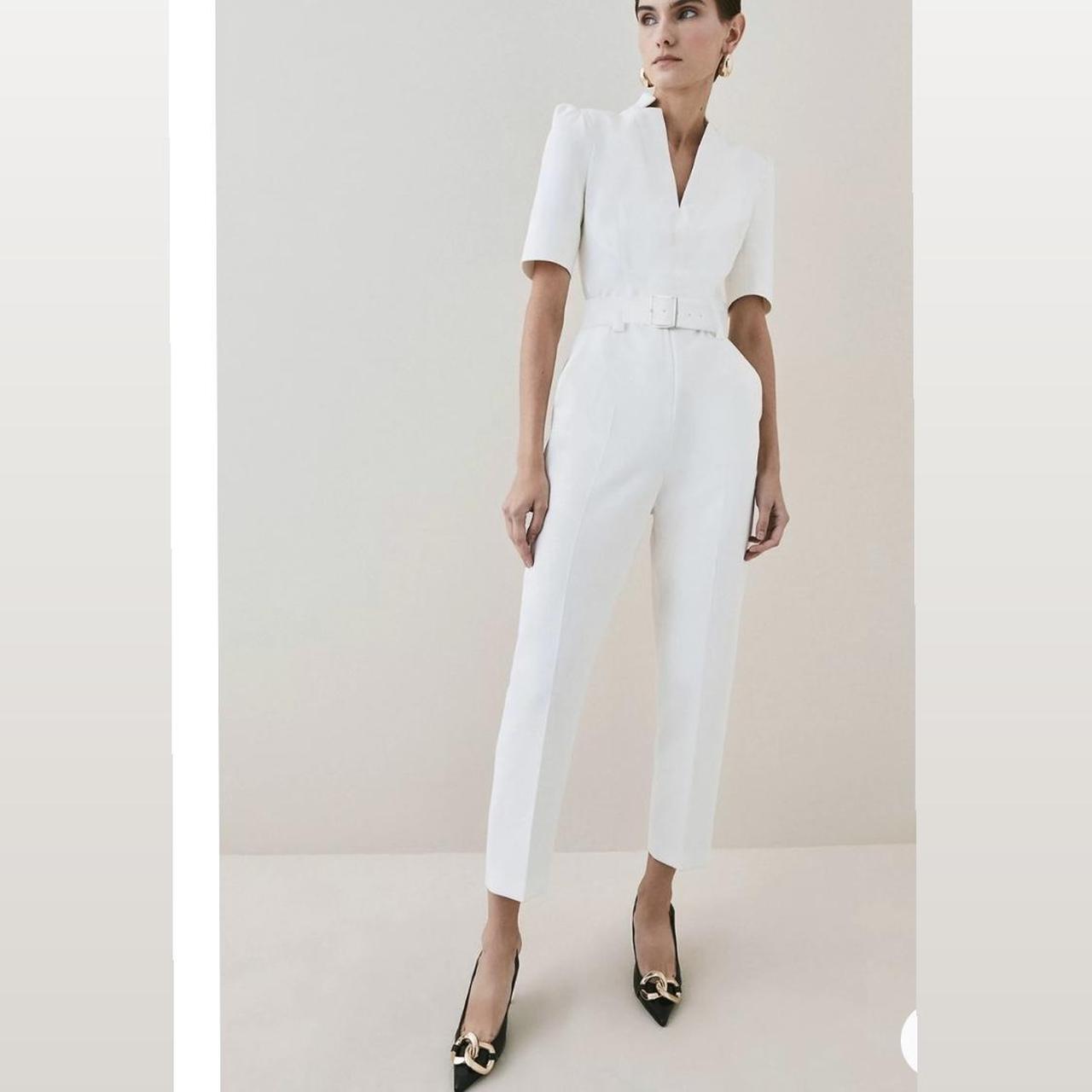 Karen Millen Forever Belted Noch Neck Tailored | Depop