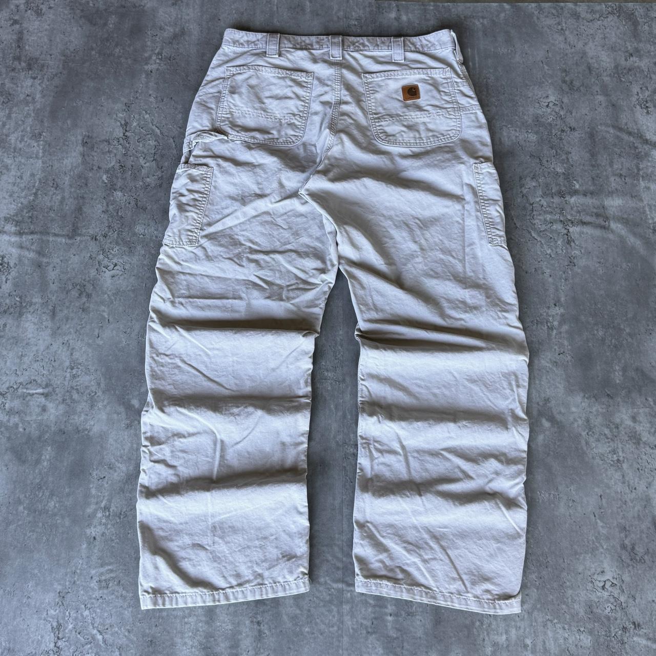 Carhartt white hot sale carpenter pants