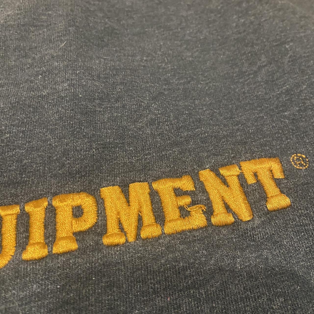 Vintage B.U.M. Equipment Gray Embroidered Crewneck... - Depop