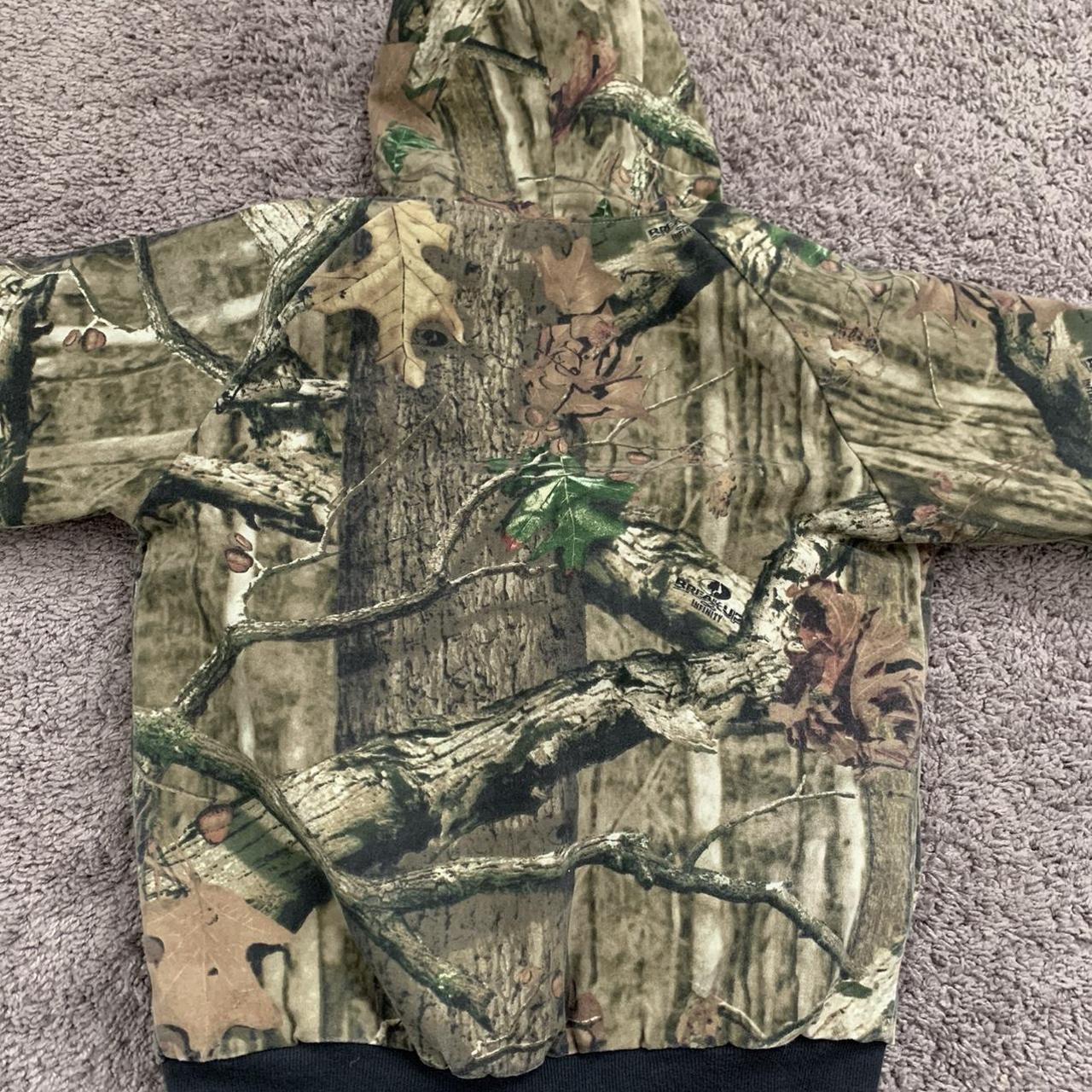 Bass Pro Shop Camo Jacket Zip Up🌲 Size 10 12 Kids Depop