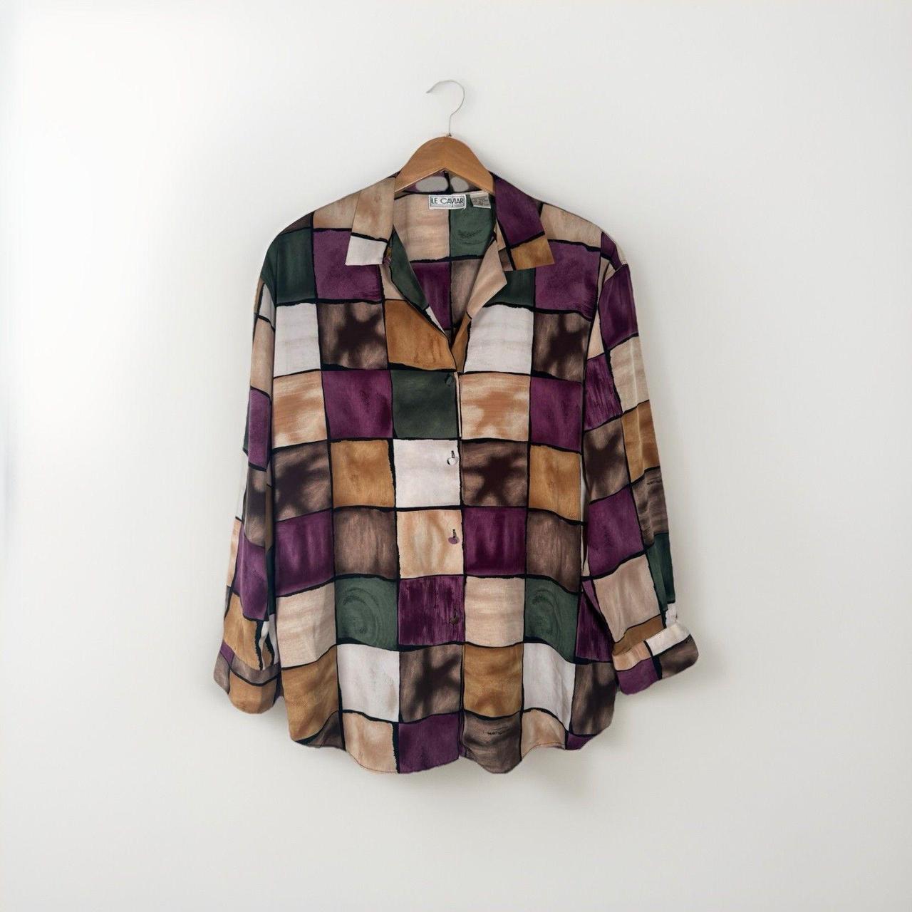 Source Unknown Women's Blouse - Multi/Purple - L … - image 2