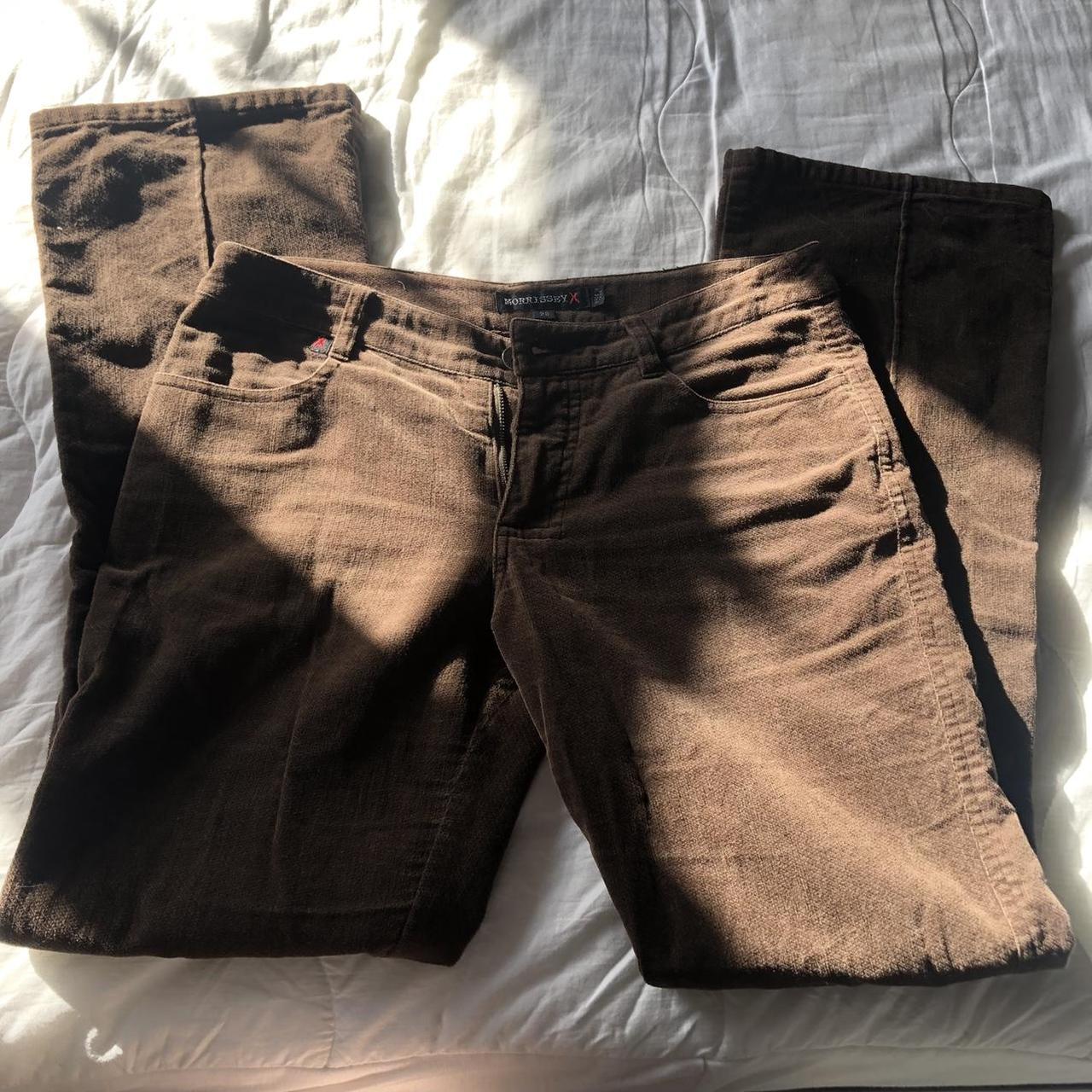 Low rise brown flare / bootcut pants tag says size... - Depop