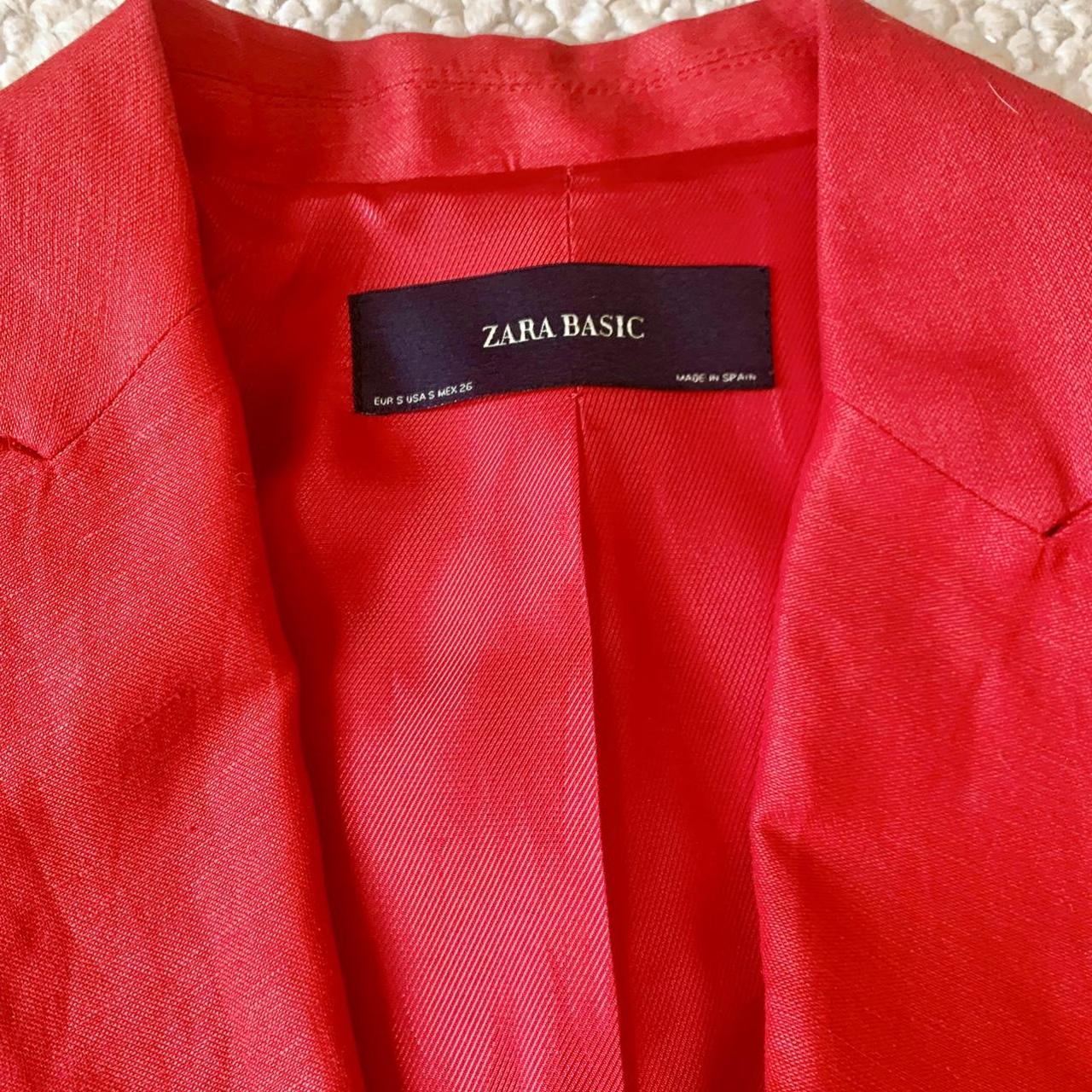 Zara Women's Red Jacket Depop