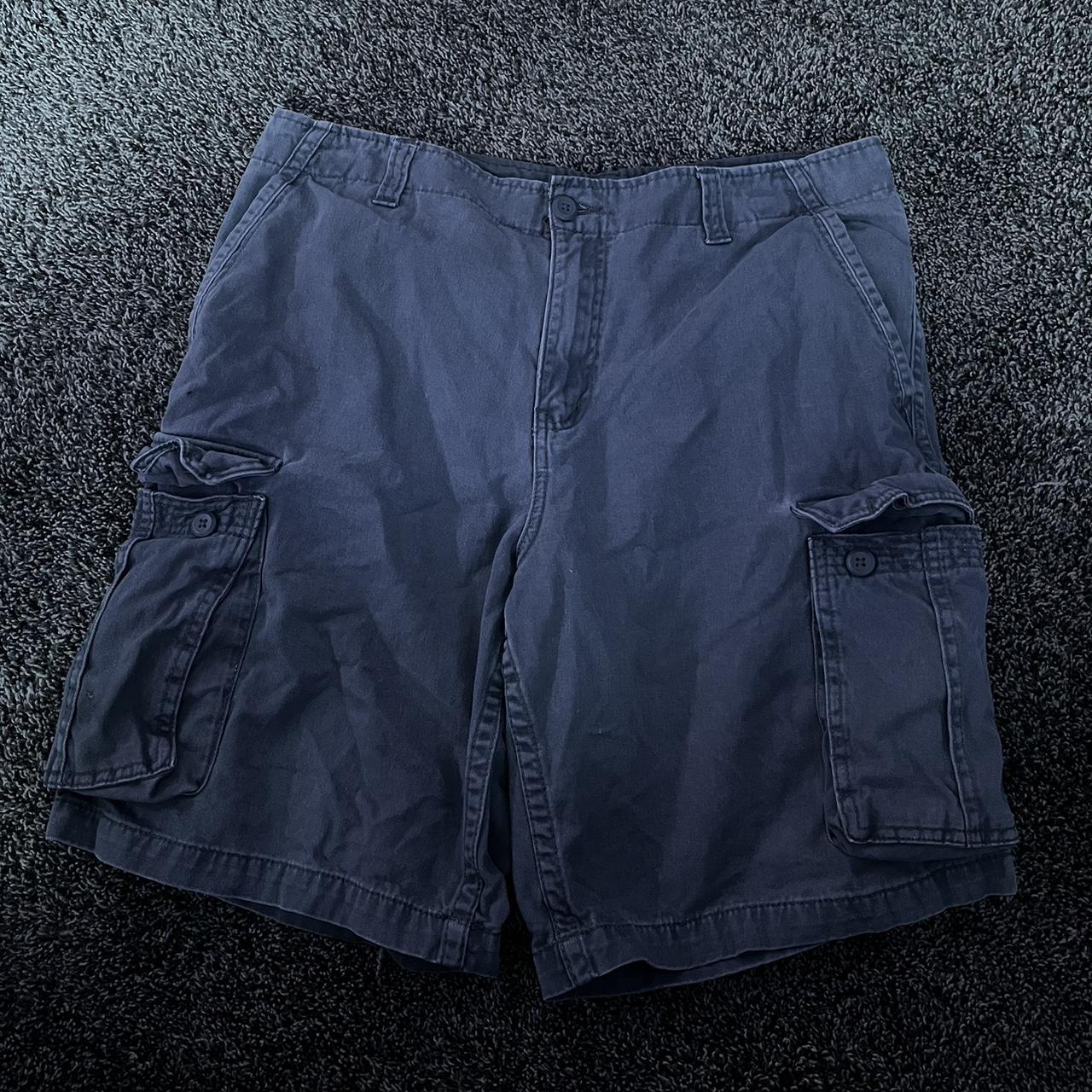 Faded Glory Gray Cargo Shorts Men’s Size 34 NO... Depop
