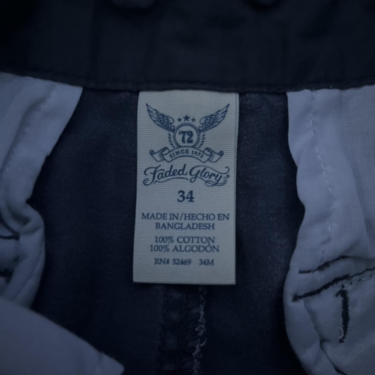 Faded Glory Gray Cargo Shorts Men’s Size 34 NO... Depop