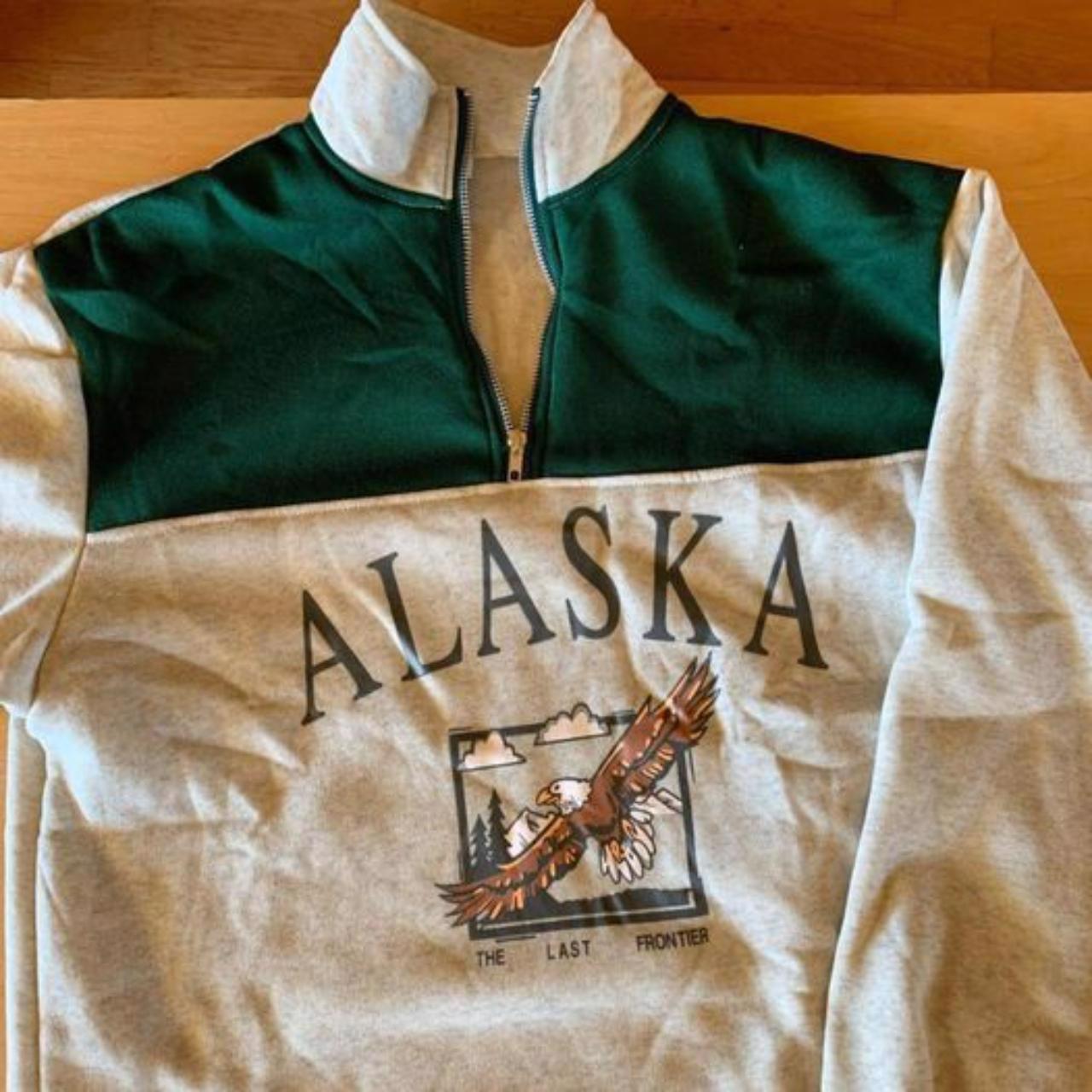Oversized Alaska Sweatshirt, Vintage style Casual - Depop