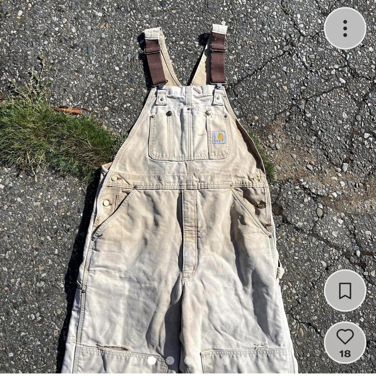 Carhartt Lined Khakis Overalls!! Vintage Carhartt... Depop