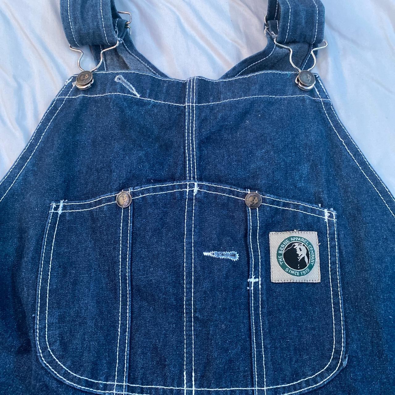 Men's Navy Dungarees-overalls | Depop