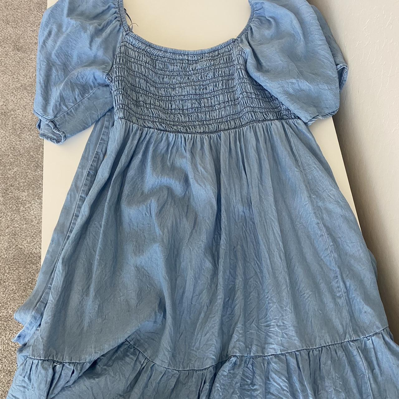 Blu Pepper Women's Blue Dress | Depop