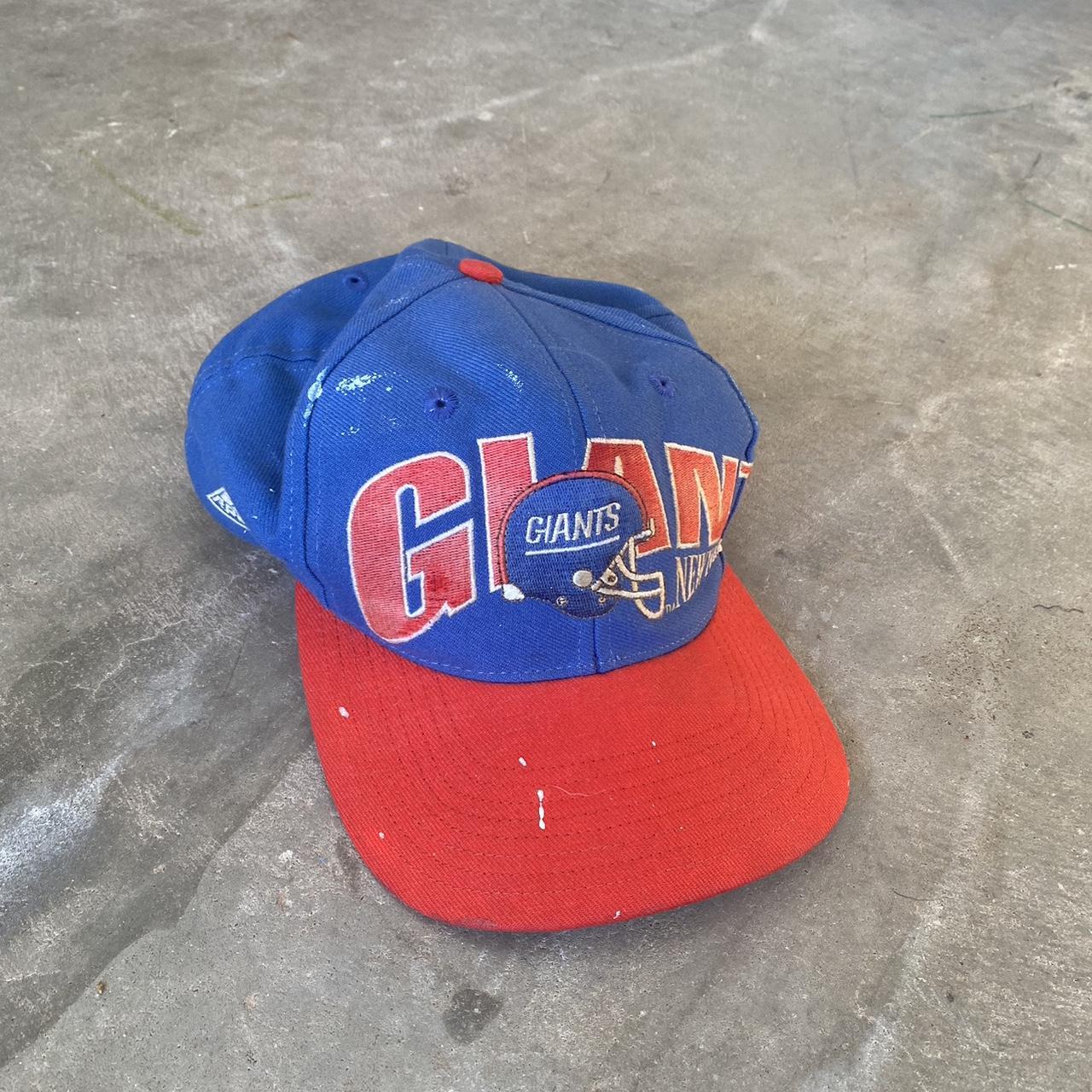 Vintage New York Giants Snapback Hat Logo Athletic - Depop