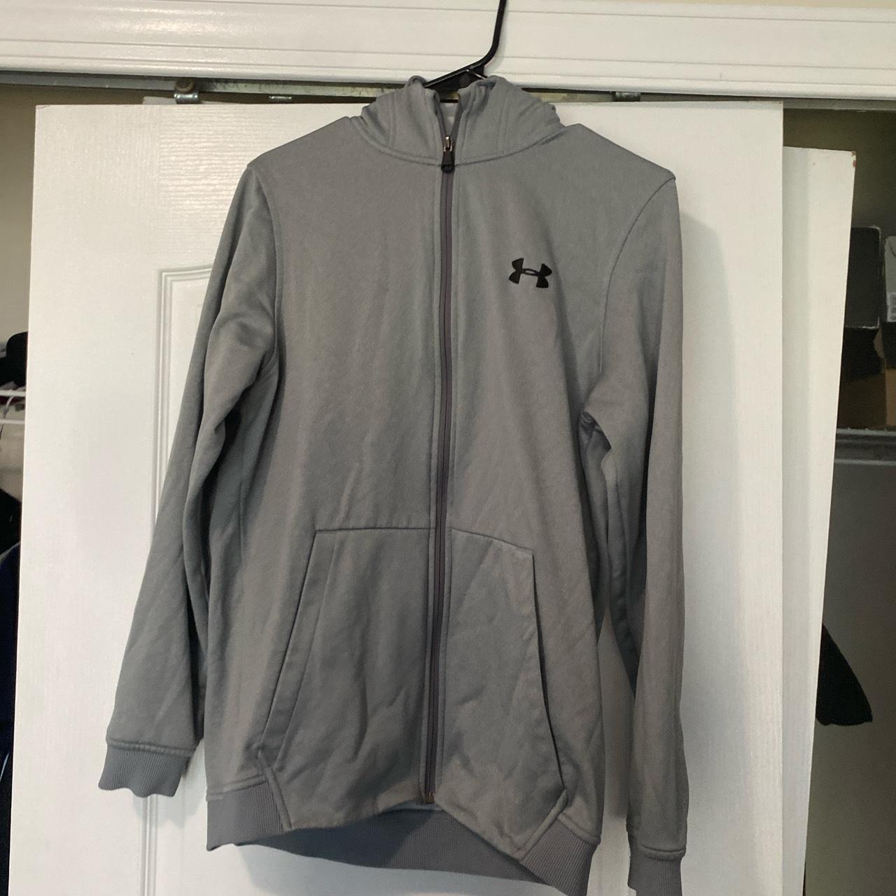 Barely worn under armor, zip up hoodie size medium - Depop