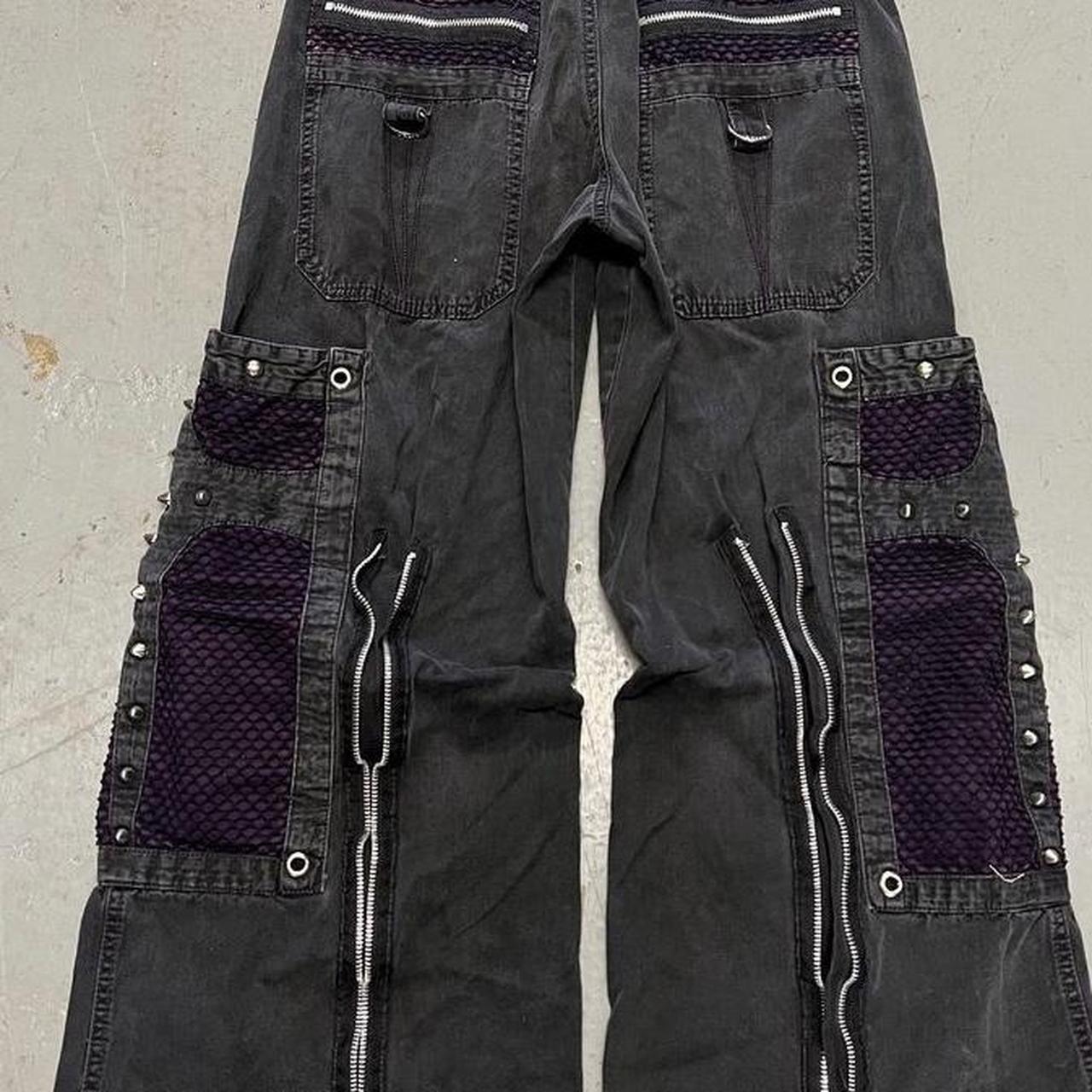 Vintage 90s tripp nyc pants Faded Crotch zipper has | Depop