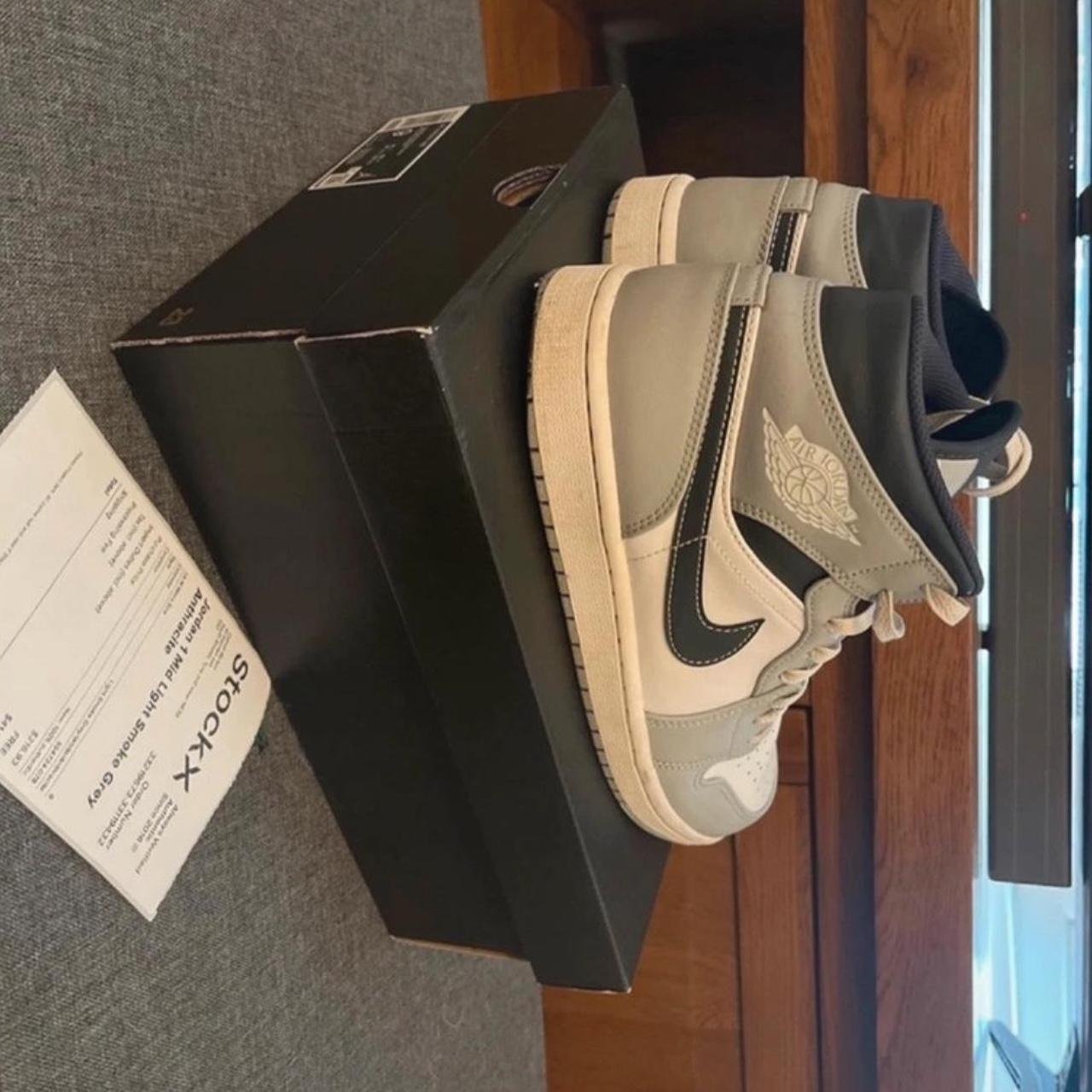 jordans shoes grey and white