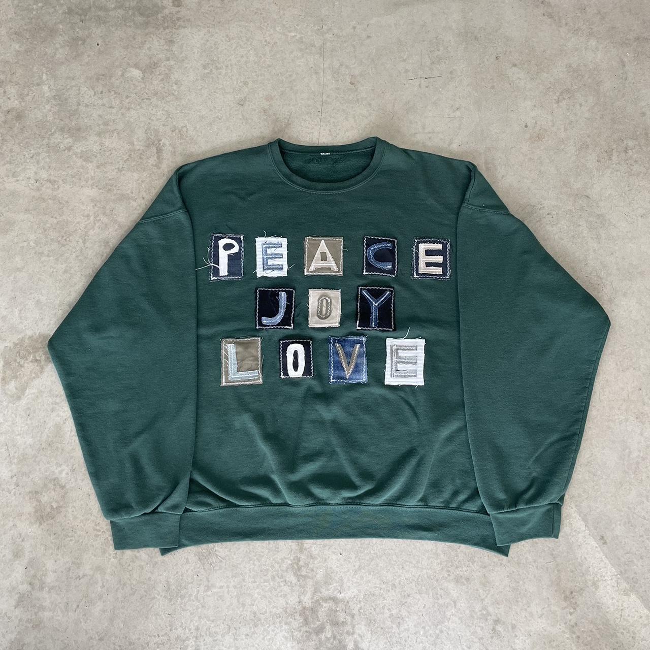 Peace Joy Love Spell Out By Me Size Xl (28x27) Depop
