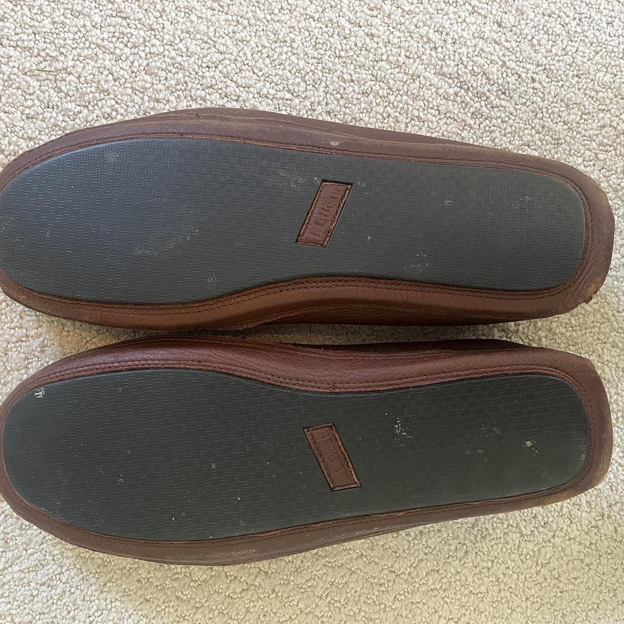 LL Bean leather slippers. Size 14 but fit like 13 Depop