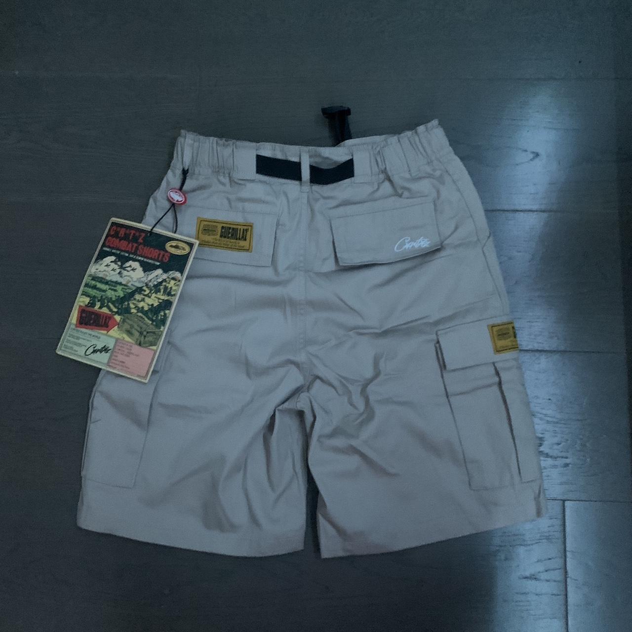 CRTZ CORTEIZ BEIGE GUERILLAZ CARGO SHORTS Size... Depop